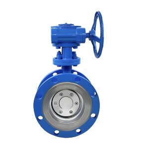 耐高溫硬密封法蘭蝶閥D343H-16C，DN100